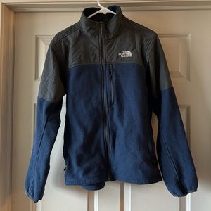 The North Face blue fleece